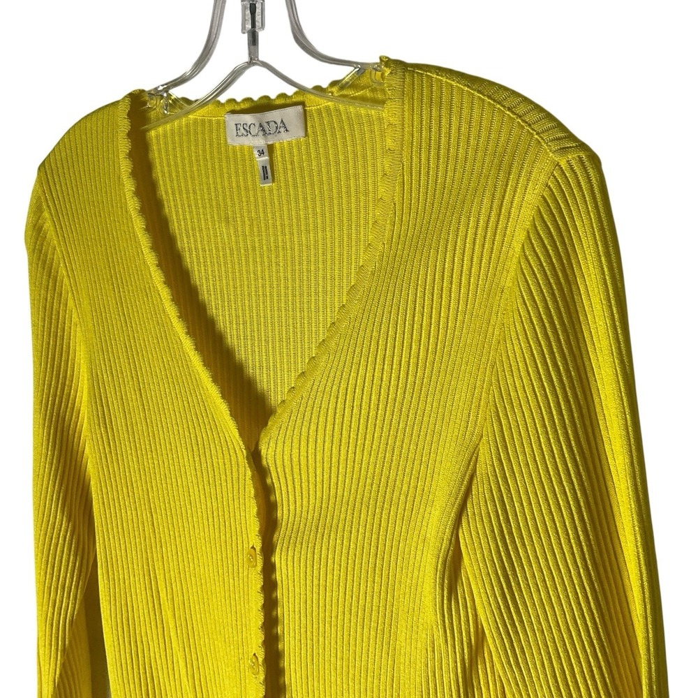 Escada 90s Ribbed Sweater‎ Top - Picture 2 of 6